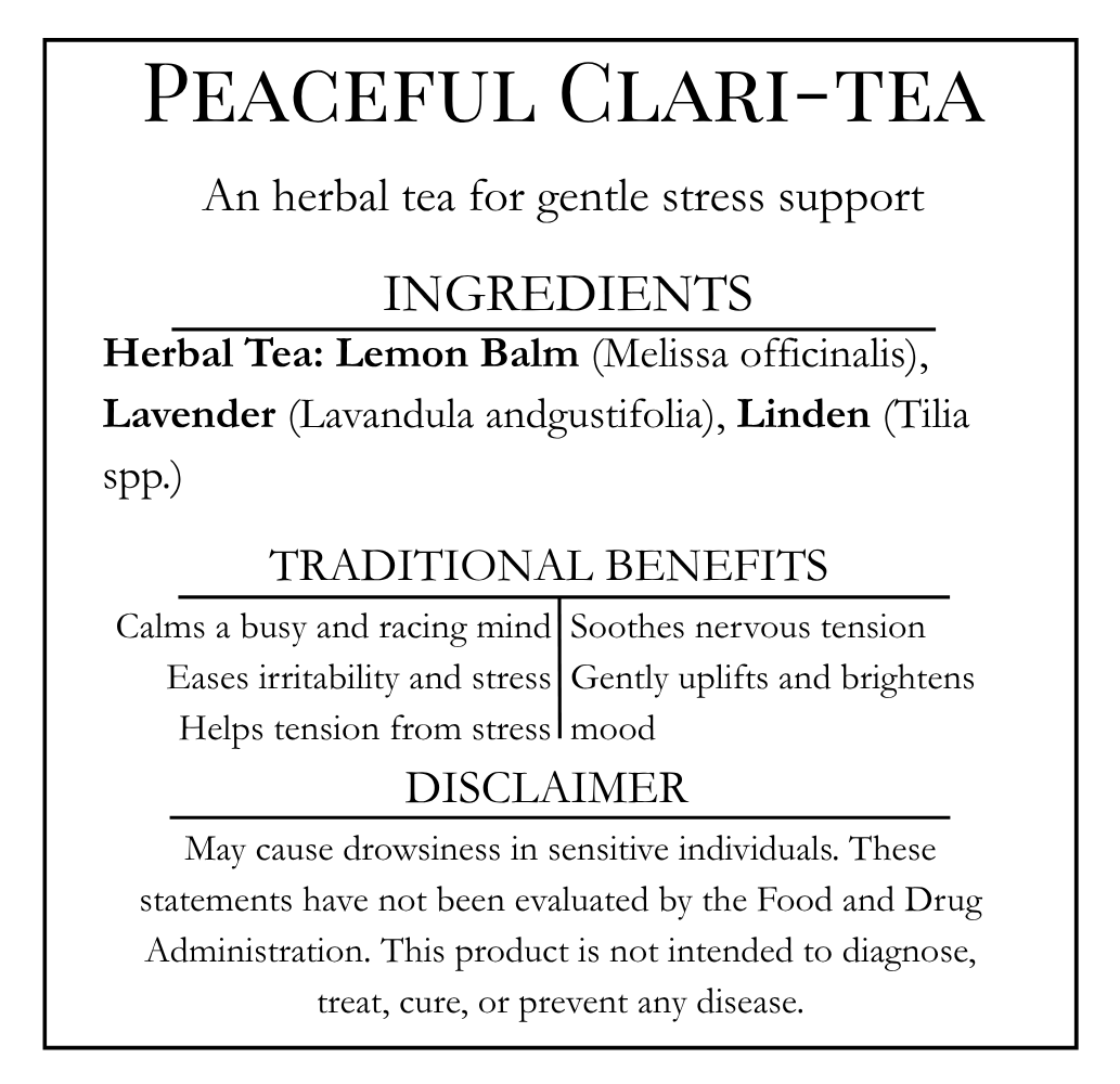 Peaceful Clari-Tea